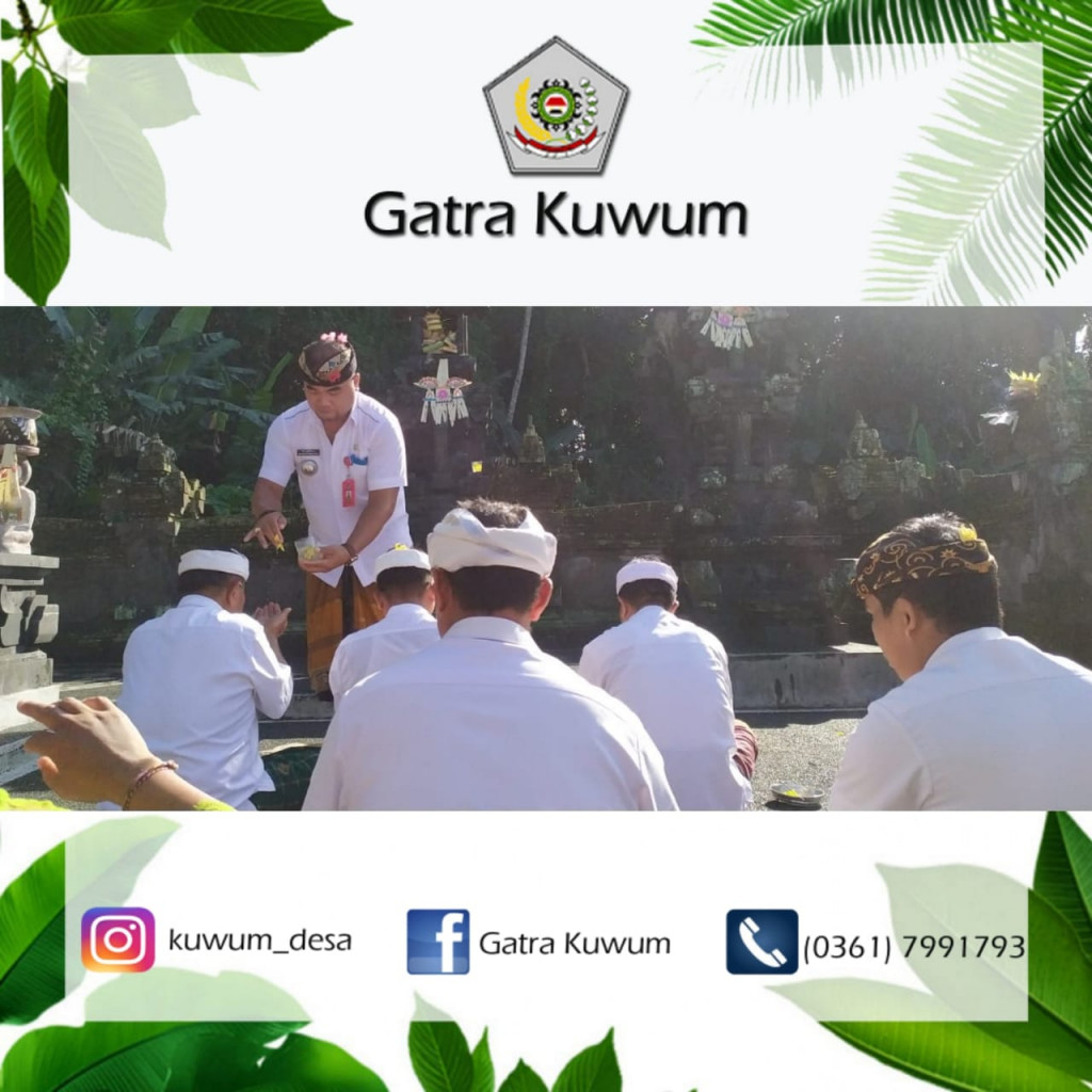 PERSEMBAHYANGAN BERSAMA PURNAMA KASA PERBEKEL, PERANGKAT DESA DAN STAF